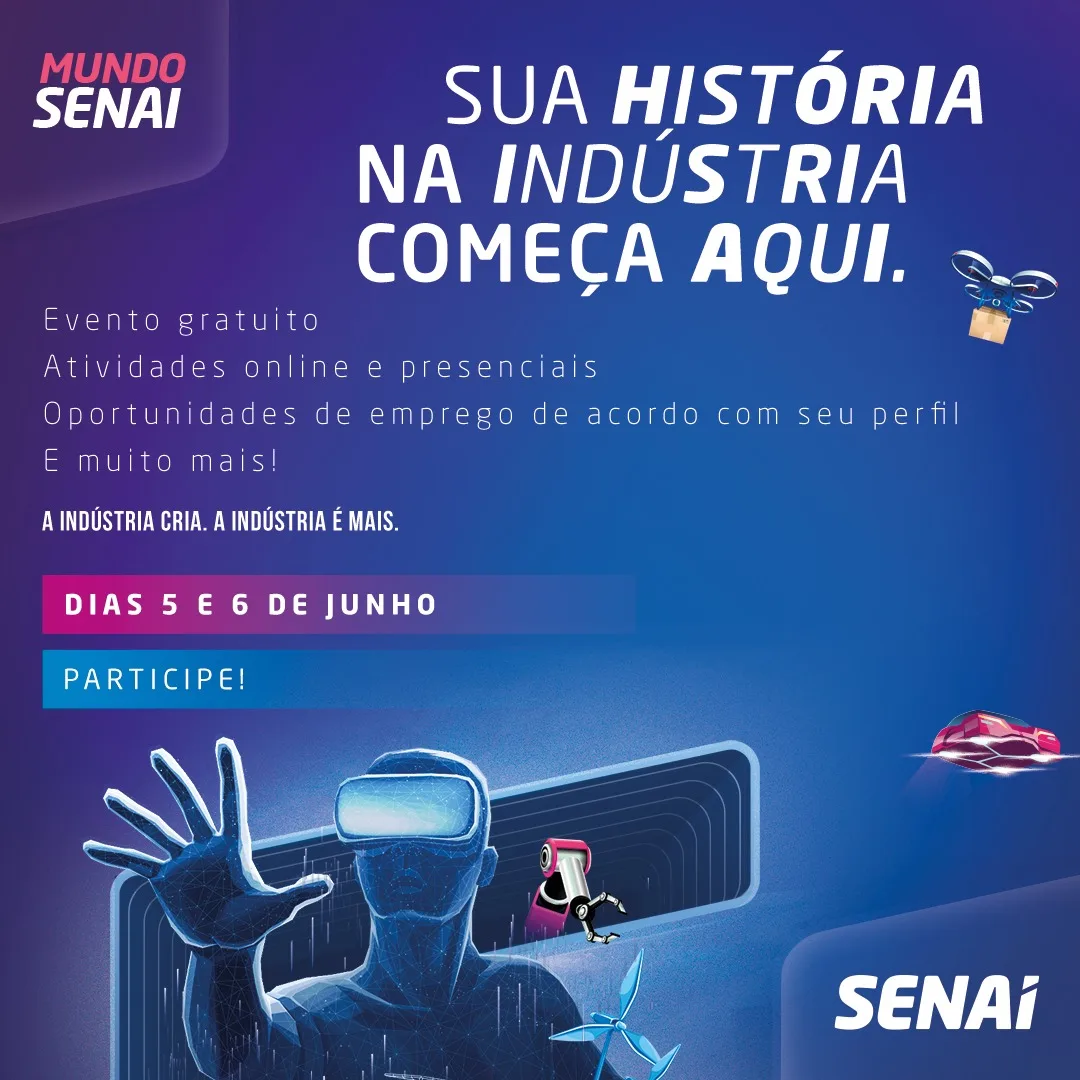 SENAI DE IPATINGA ABRE SUAS PORTAS PARA INDÚSTRIAS, INSTITUIÇÕES E COMUNIDADE 1 mundo SENAI 1