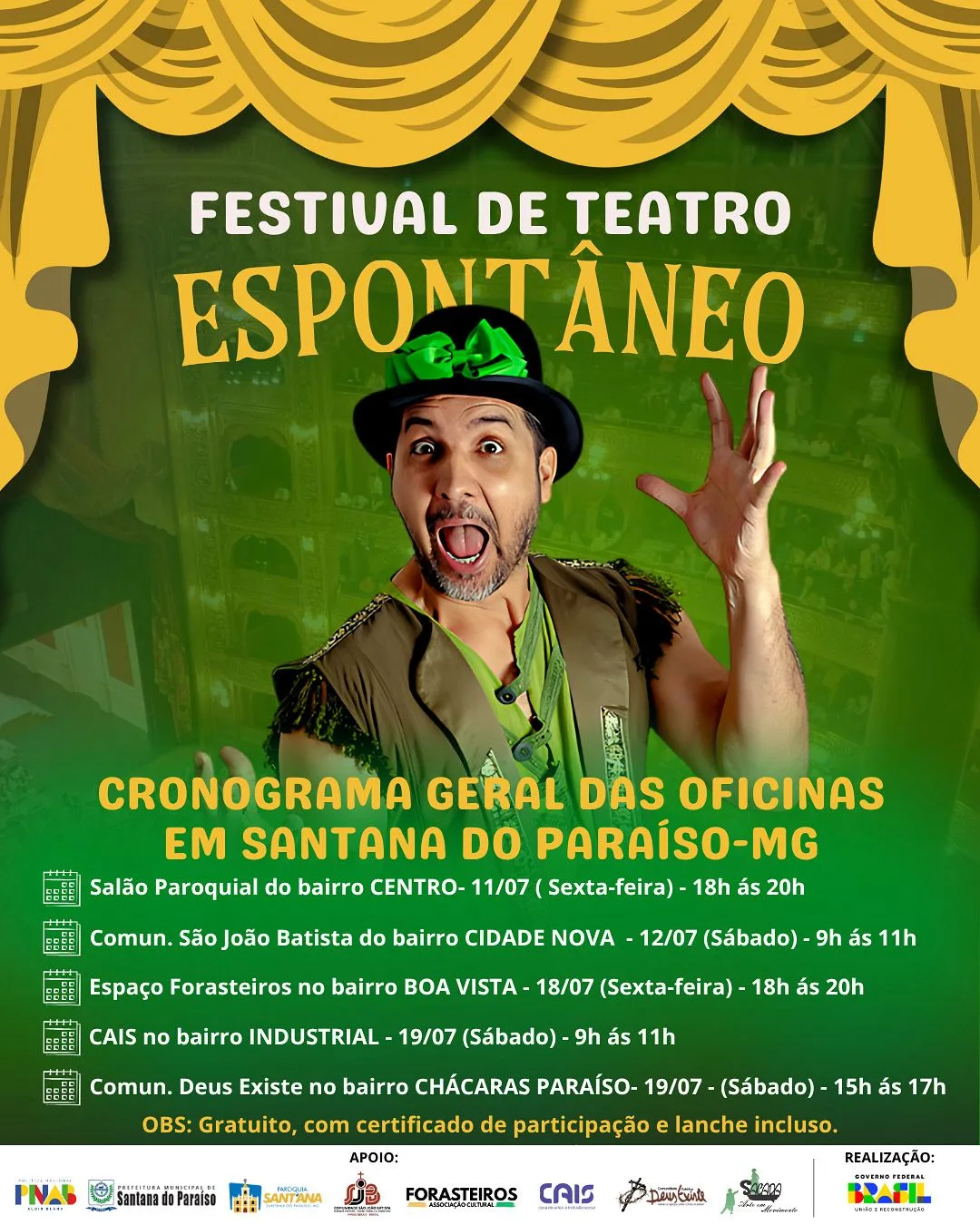 PROJETO OFERECE OFICINAS GRATUÍTAS PARA QUEM QUER APRENDER TEATRO 1 Foto 2