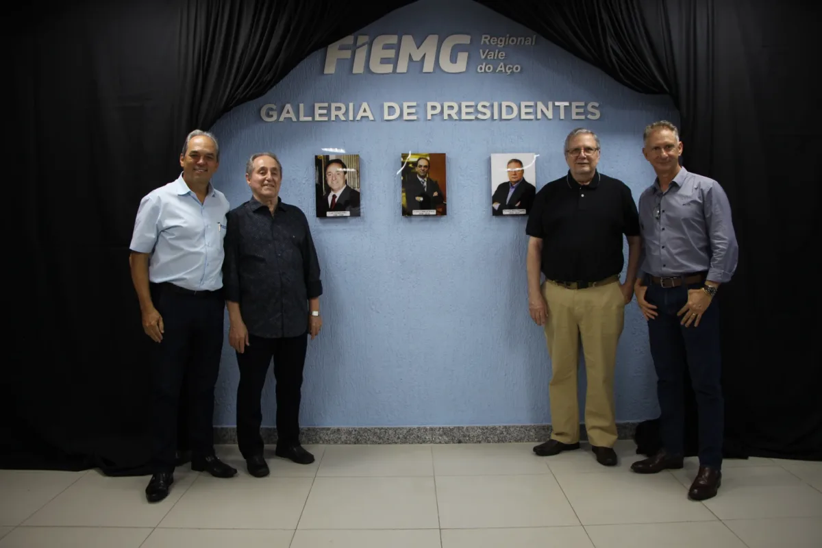 FIEMG VALE DO AÇO INAUGURA GALERIA DE PRESIDENTES E CELEBRA LEGADO DE SUAS LIDERANÇAS