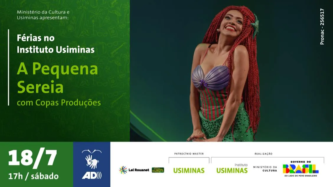 Socialyte – Notícias, Agenda de eventos e Coluna Social 15 A PEQUENA SEREIA COM COPAS PRODUÇÕES - FÉRIAS NO INSTITUTO USIMINAS
