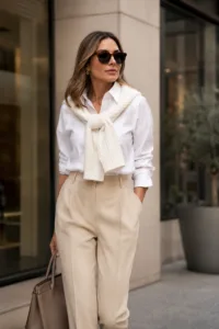 O CARDIGÃ NO PESCOÇO: O TRUQUE SE STYLING QUE DOMINOU O STREET STYLE 4 e6eb09d2 72bb 4c74 9112 82a5899be25d