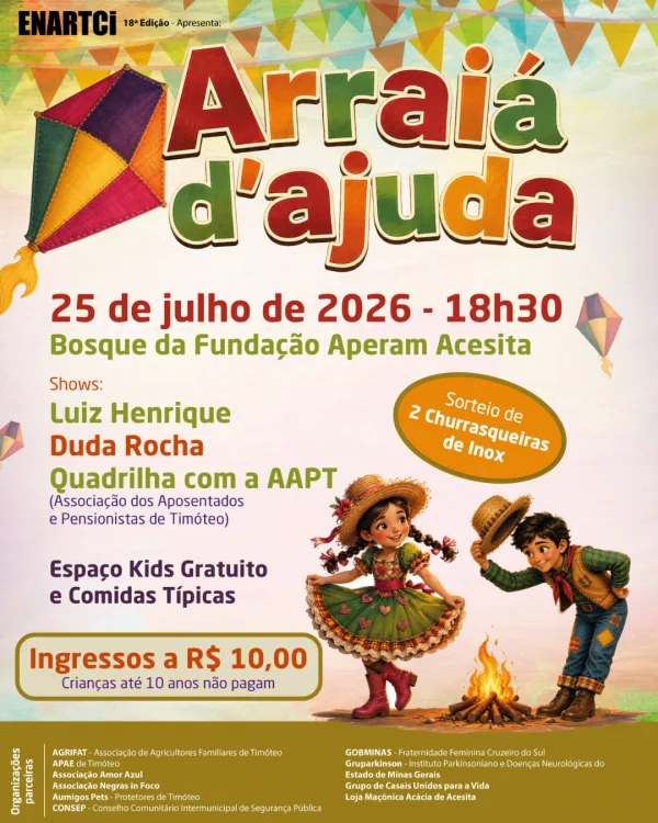 Socialyte – Notícias, Agenda de eventos e Coluna Social 14 ARRAIÁ D'AJUDA ENARTCI 18 ANOS