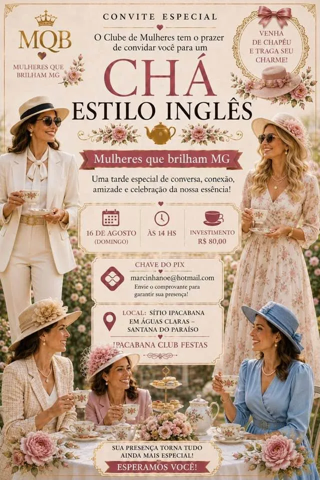 Socialyte – Notícias, Agenda de eventos e Coluna Social 10 CHÁ ESTILO INGLÊS