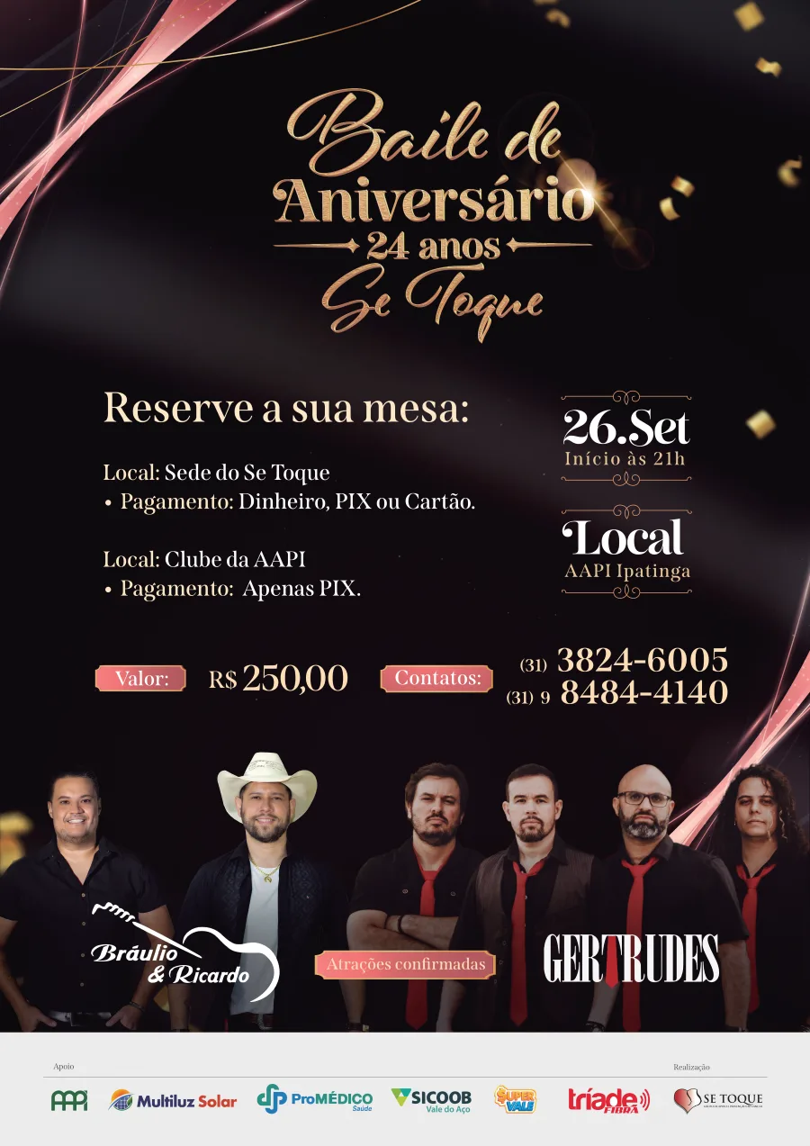 Socialyte – Notícias, Agenda de eventos e Colunistas 15 BAILE DE ANIVERSÁRIO 24 ANOS SE TOQUE