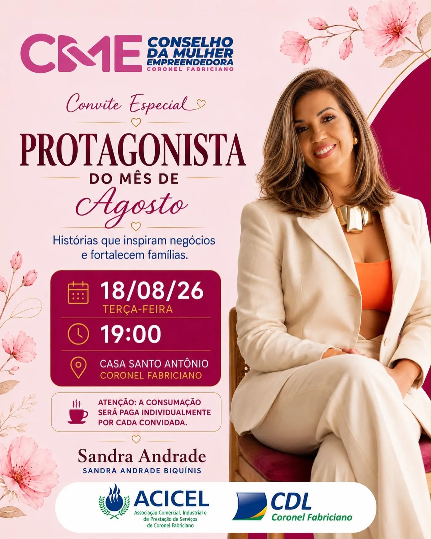 Socialyte – Notícias, Agenda de eventos e Coluna Social 12 PROTAGONISTAS DO MÊS DE AGOSTO - CME - ACICEL