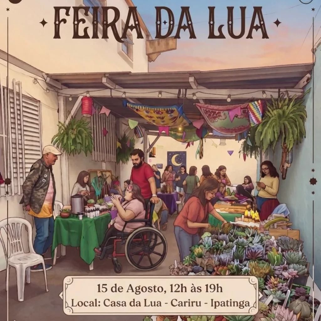 FEIRA DA LUA REÚNE ARTE, ARTESANATO, GASTRONOMIA E TERAPIAS EM IPATINGA 1 Artes 01