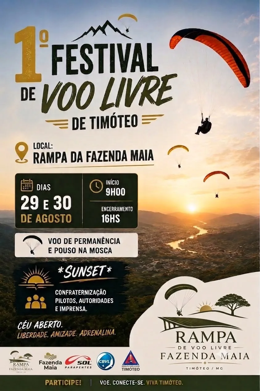 Socialyte – Notícias, Agenda de eventos e Coluna Social 14 1º FESTIVAL DE VOO LIVRE DE TIMÓTEO