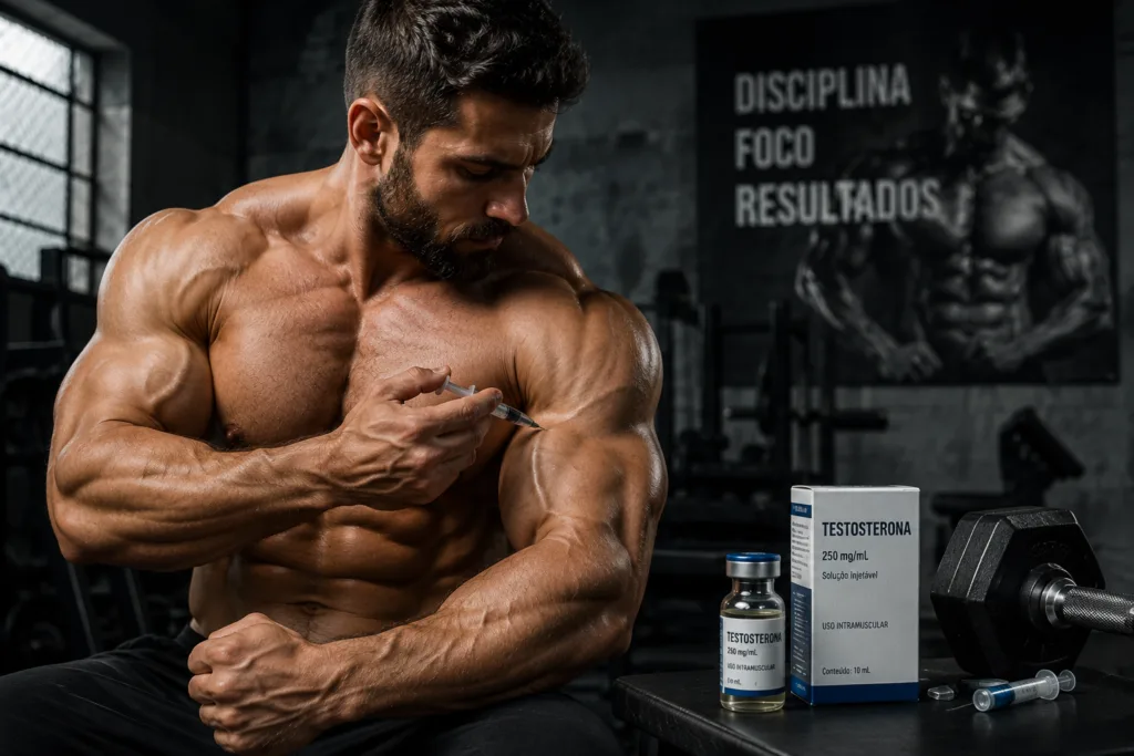 ANABOLIZANTES E SAÚDE: QUAIS SÃO OS RISCOS DO USO DE TESTOSTERONA PARA GANHAR MASSA MUSCULAR? 3 anabolizantes testosterona ganho massa muscular.webp
