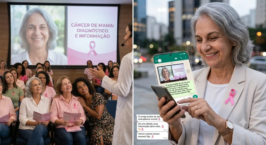 CÂNCER DE MAMA: INFORMAÇÃO E DIAGNÓSTICO PRECOCE SALVAM VIDAS 1 cancer de mama imagem