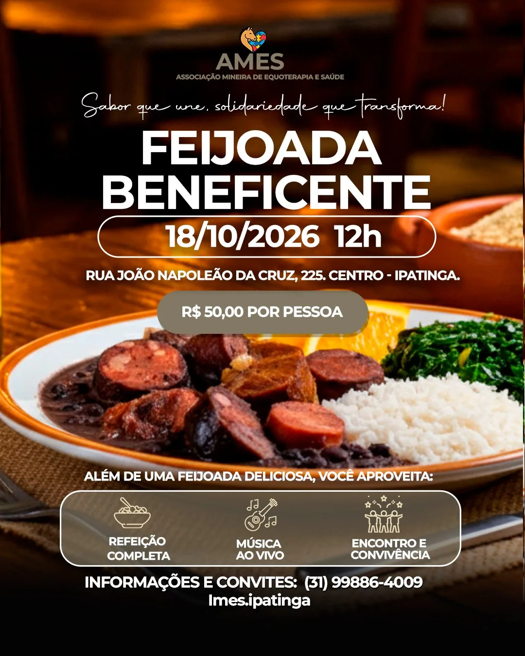 FEIJOADA BENEFICENTE AMES