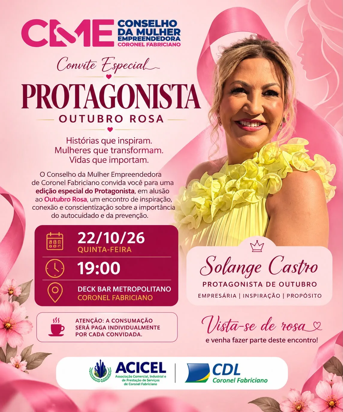 PROTAGONISTA – EDIÇÃO ESPECIAL OUTUBRO ROSA!